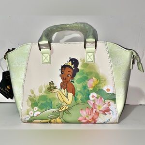Loungefly Disney The Princess And The Frog Watercolor Satchel Bag